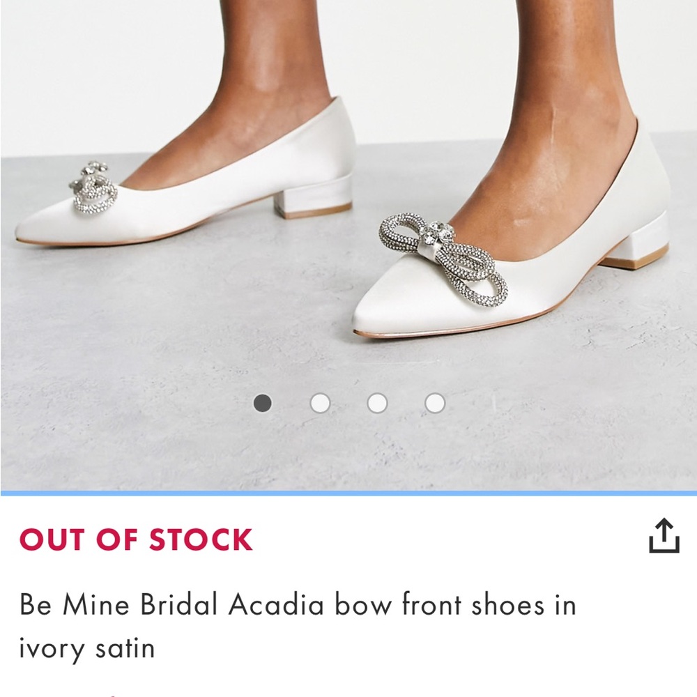Be Mine by ASOS embellished Bridal Flats